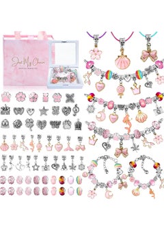 Yoawllty Bracelet Making Kit for Girls, 66Pcs Charm Bracelets Kit with Box, Beads for Jewellery Making, DIY Bracelets Craft for Kids Teens, Girls Jewellery Making for Gifts  - Image 1