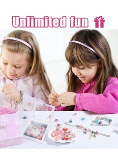 Yoawllty Bracelet Making Kit for Girls, 66Pcs Charm Bracelets Kit with Box, Beads for Jewellery Making, DIY Bracelets Craft for Kids Teens, Girls Jewellery Making for Gifts  - Image 5