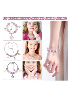 Yoawllty Bracelet Making Kit for Girls, 66Pcs Charm Bracelets Kit with Box, Beads for Jewellery Making, DIY Bracelets Craft for Kids Teens, Girls Jewellery Making for Gifts  - Image 3