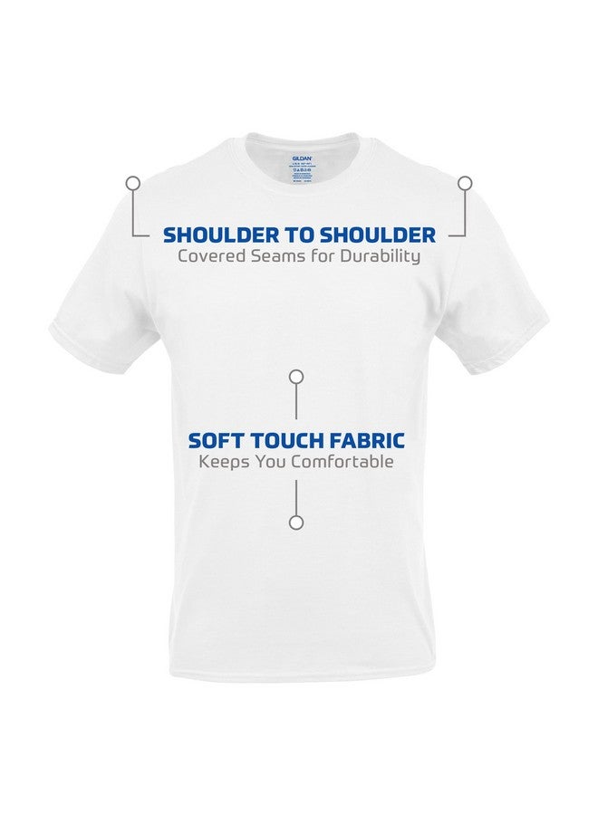 Gildan Men's Crew T-Shirts, Multipack, Style G1100, White (12-Pack), Small - Image 1