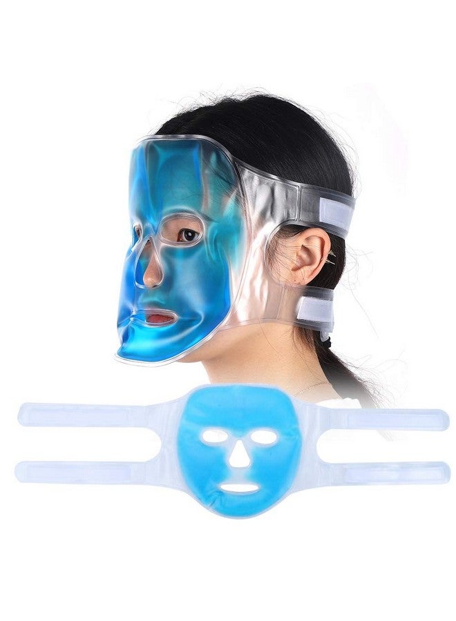 Salmue Reusable Ice Face Hot Cold Cold Gel Fatigue Relief Full Face Sleep For Swollen Face Reduce Puffy Dark Circles Bags Under Eyes Migraines Stress Relief - Image 4
