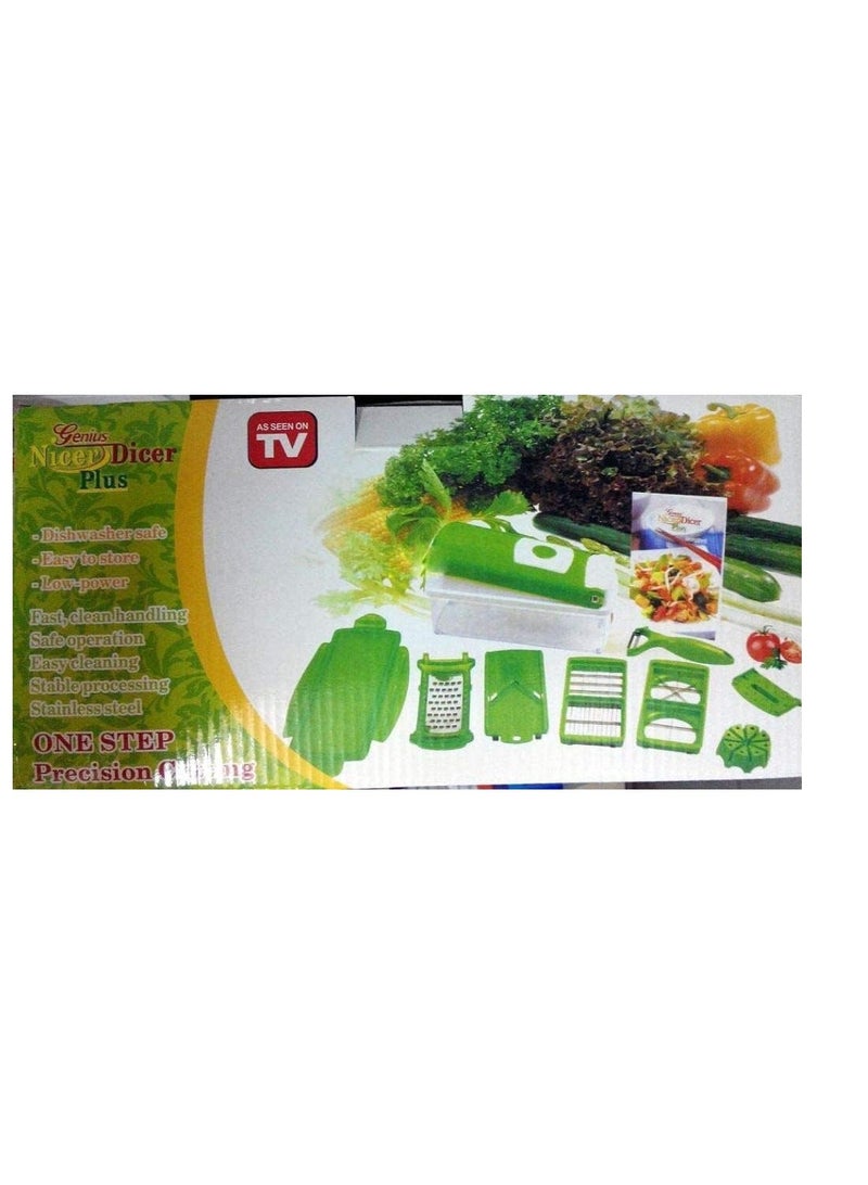 مفرمة خضراوات، معالج طعام، خلاط يدوي 4 في 1، قطاعة سلطة، قطاعة بصل، مبشرة جبن، قطاعة بطاطس، مفرمة لحم، مفرمة ثوم، قطاعة ماندولين، أدوات مطبخ، أداة لف الأعشاب - Image 5