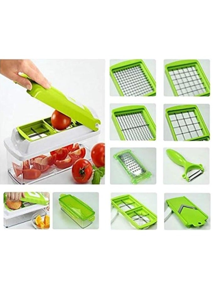 مفرمة خضراوات، معالج طعام، خلاط يدوي 4 في 1، قطاعة سلطة، قطاعة بصل، مبشرة جبن، قطاعة بطاطس، مفرمة لحم، مفرمة ثوم، قطاعة ماندولين، أدوات مطبخ، أداة لف الأعشاب - Image 4