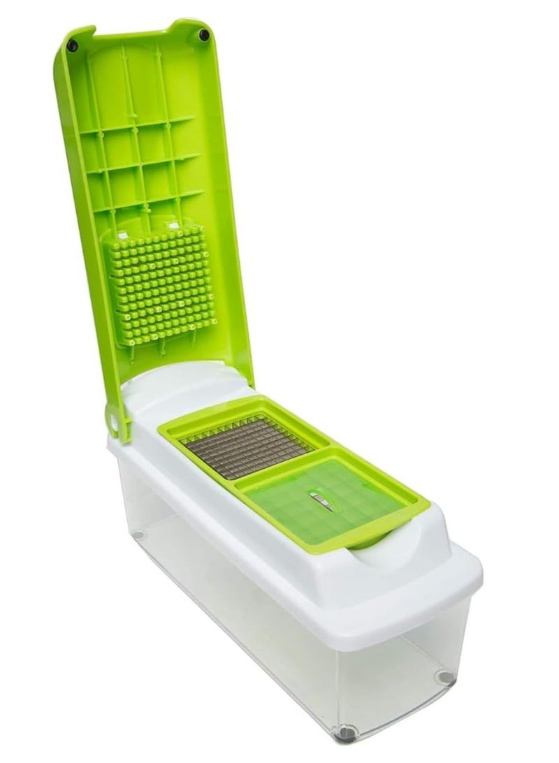 مفرمة خضراوات، معالج طعام، خلاط يدوي 4 في 1، قطاعة سلطة، قطاعة بصل، مبشرة جبن، قطاعة بطاطس، مفرمة لحم، مفرمة ثوم، قطاعة ماندولين، أدوات مطبخ، أداة لف الأعشاب - Image 3