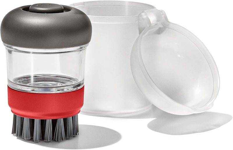 OXO Outdoor Soap Dispensing Dish Brush with Storage Case - Image 1