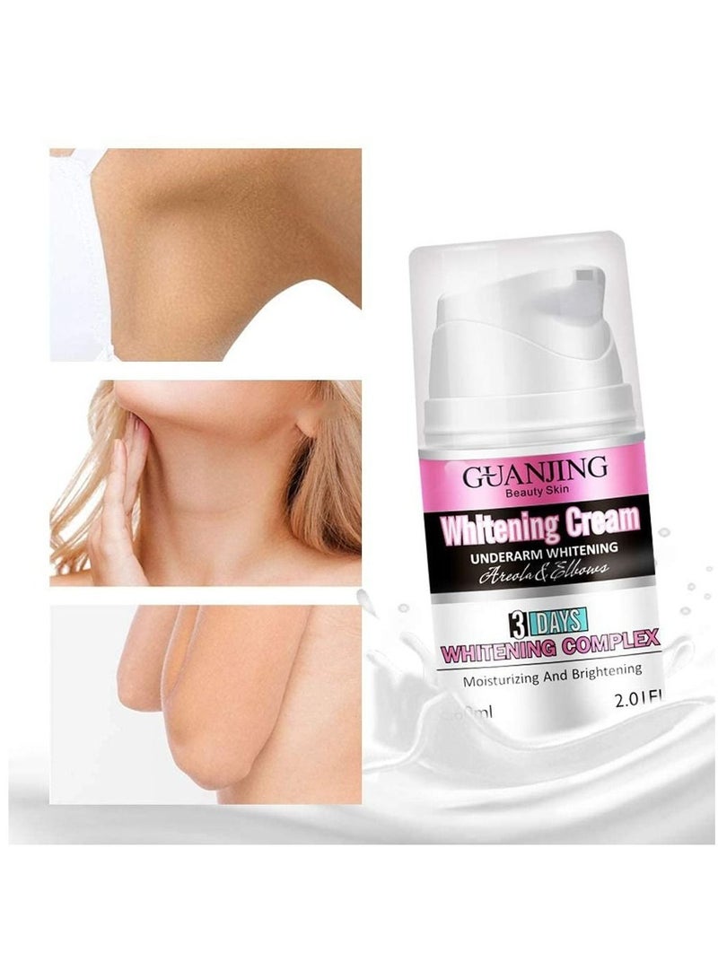 GUANJING كريم تبييض الإبطين للركب، والفخذين الداخليين، والمرفقين والمنطقة الحساسة 60 مل - Image 5