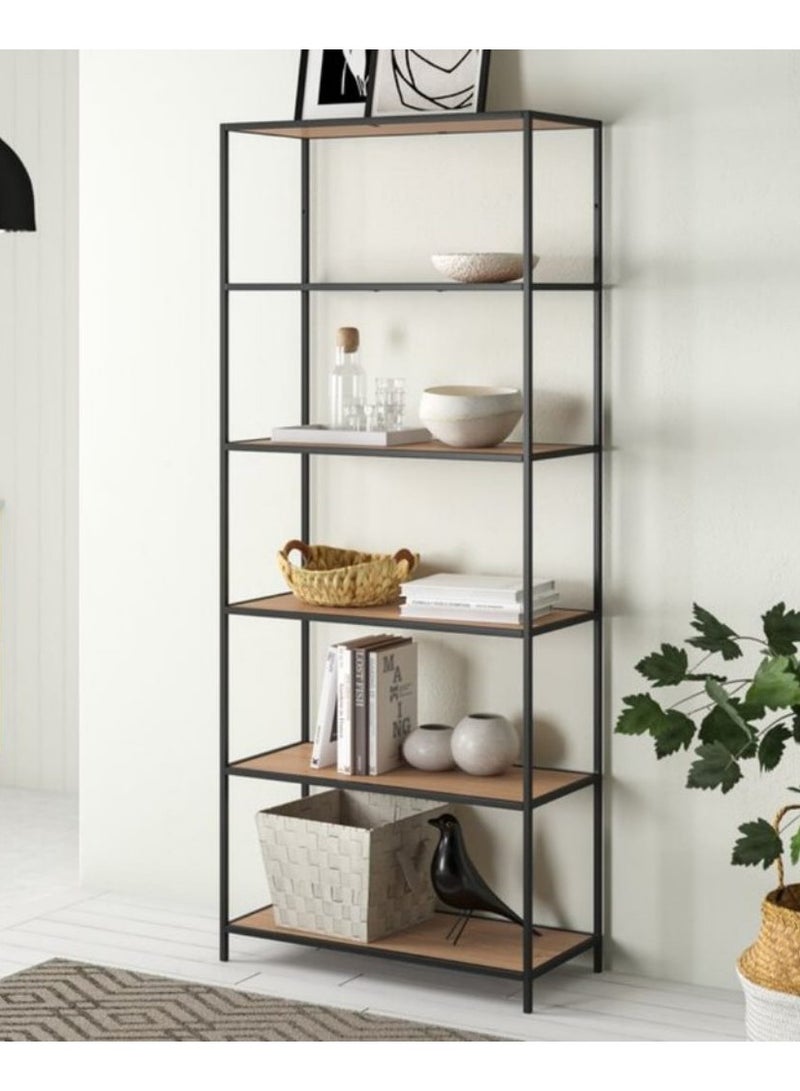 Masa Furniture Black and beige steel and MDF display unit - 185 x 80 x 40 cm from Masa Furniture  - Image 1