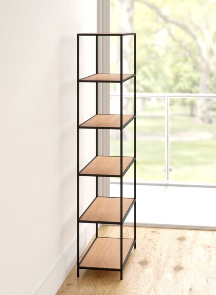 Masa Furniture Black and beige steel and MDF display unit - 185 x 80 x 40 cm from Masa Furniture  - Image 3