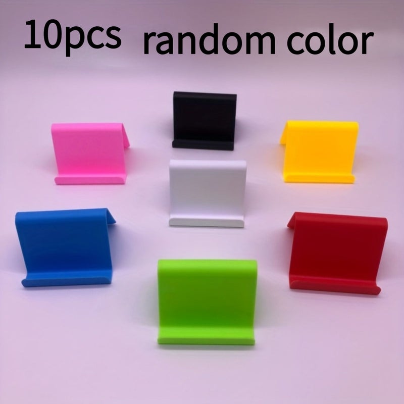 10pcs Bohemian PVC Phone And Tablet Stand Set Non Slip Easy Wall Mount Multi Functional For Home School Office Random Color Phone Accessories - Image 1