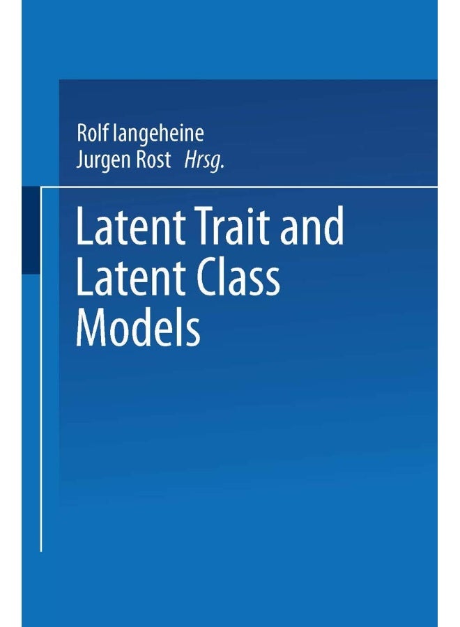 Latent Trait and Latent Class Models