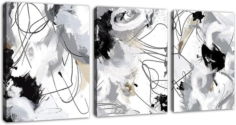 tigeridge Abstract Canvas Wall Art for Bedroom Bathroom Living Room Wall Decor - Image 1