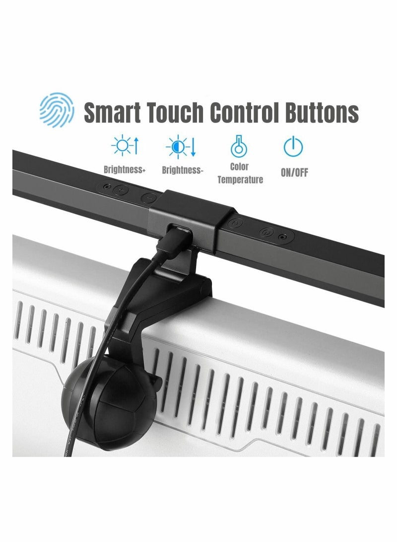 Excefore Computer Monitor Light Bar, 40CM LED Eye Protection Desk Lamp, E-reading LED Work Light with Touch Control No Screen Glare and Flicker  - Image 2
