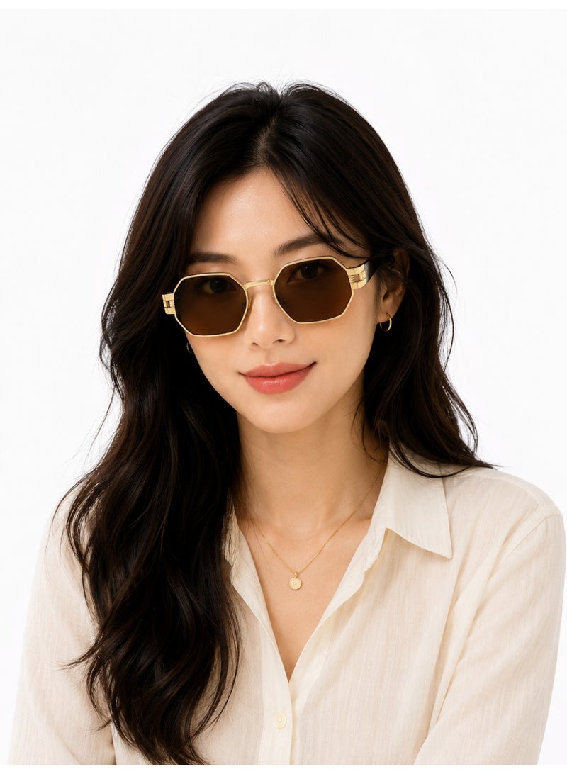 Shein Women’s Small Square Metal Glasses – Vintage Fashion Frame for Daily Wear & Street Style - Image 3
