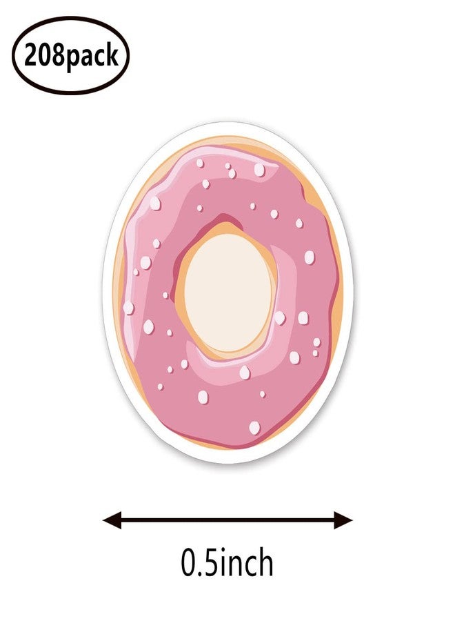 GUVSPTI Donut Planner Stickers, 0.5in Monthly Scrapbooking Kids DIY Arts Crafting 208-Pack - Image 2