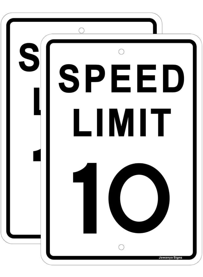 Speed Limit 5 Mph Sign,Slow Down Traffic Sign,17 X