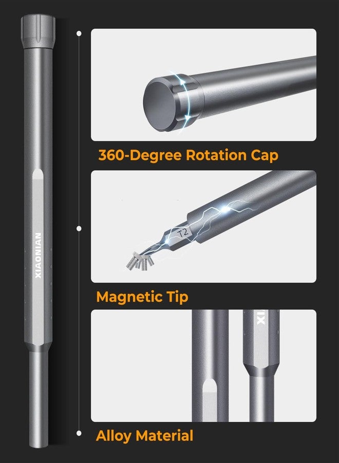XIAONIAN 71 in 1 Precision Screwdriver Set - Mini Screwdriver Set, Small Screwdriver Set, Compact Micro Repair Tool Kit, small Screwdriver, 360°Spin, for Phone,Computer,PC,Laptop,Watch,PS5,PS4 - Image 2