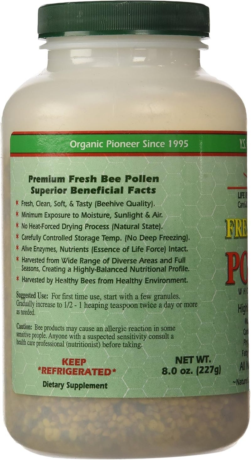 YS BEE FARMS Y.S. Organics Fresh Bee Pollen Whole Granules, 8 Ounce - Image 4