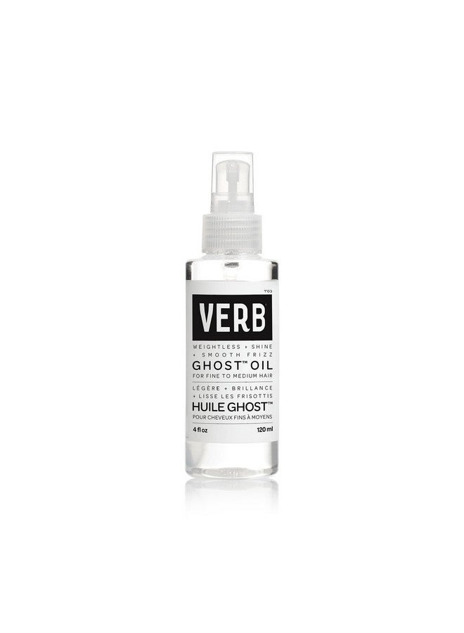 VERB Ghost Oil, 4 fl oz- Weightless Hair Oil for Fine to Medium Hair - Smooths Frizz, Adds Shine - No Parabens or Gluten & Free of Harmful Sulfates - Image 1