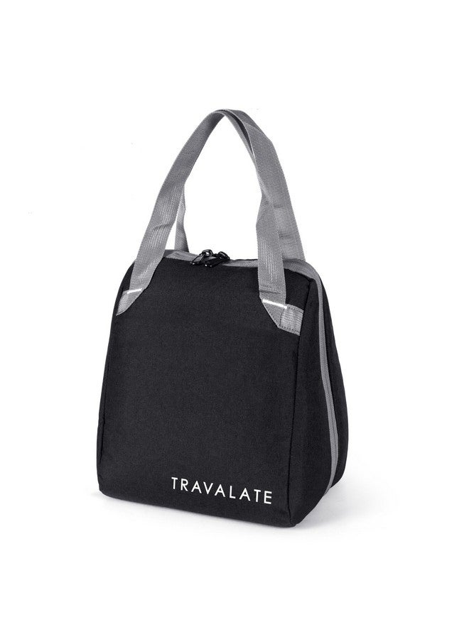 TRAVALATE TRAVALATE Insulated Lunch Bag for Men Women - Leakproof Lunch Box for Kids Office Work School Picnic - Reusable Soft Cooler Tote Bag Lunch Bag - Black  - Image 1