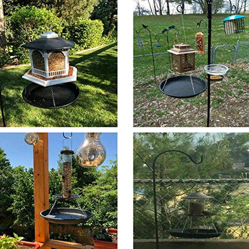 Pmsanzay Bird Seed Catcher Tray Platform Feeder Hanging Tray Fits Most feeders Catches Most Falling Seed and Husk Great for Attracting Birds Outdoors, Backyard, Garden - No Feeders - Image 5