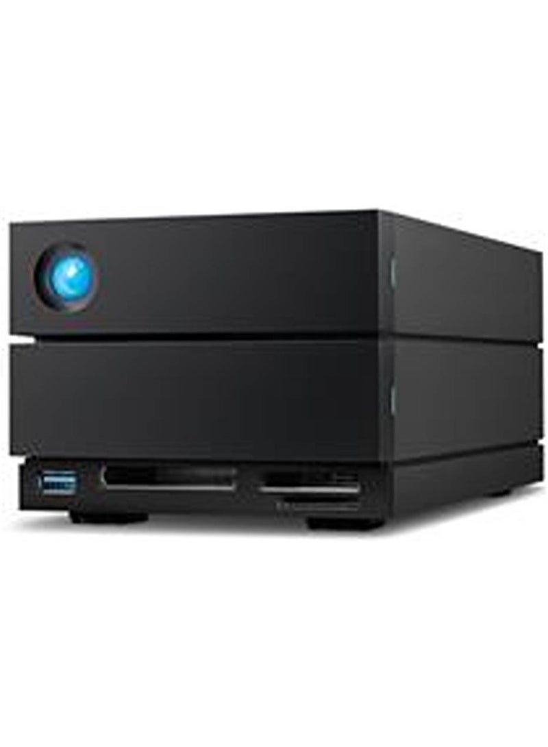 Seagate LaCie 2big Dock STLG28000400 – 28TB (2×14TB) 7200 RPM Enterprise RAID HDD Storage | Dual Thunderbolt 3 & USB 3.2 Gen 2 | RAID 0/1/JBOD | CFexpress/CFast/SD Card Readers | DisplayPort 1.4 | Hot‑Swap | STLG28000400 28 TB - Image 1