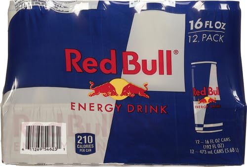 Red Bull Energy Drink with 151mg Caffeine plus Taurine & B Vitamins, 16 Fl Oz, Pack of 12 Cans - Image 4