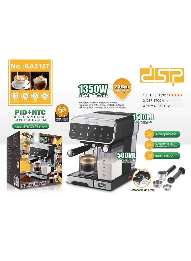 DSP Professional Espresso & Cappuccino Maker - Model KA3157 - Image 1