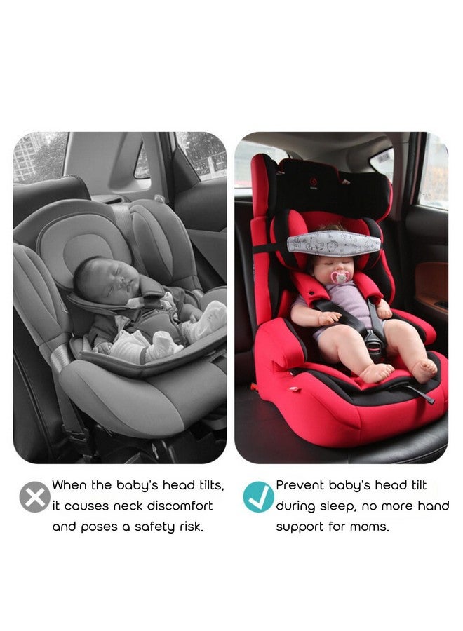 PandaEar 2 Pack Baby Head Support for Car Seat, Carseat Head Band Straps for Toddler Kids Children Infant, Neck Relief Headrest Strap for Stroller Car Seat - Image 3