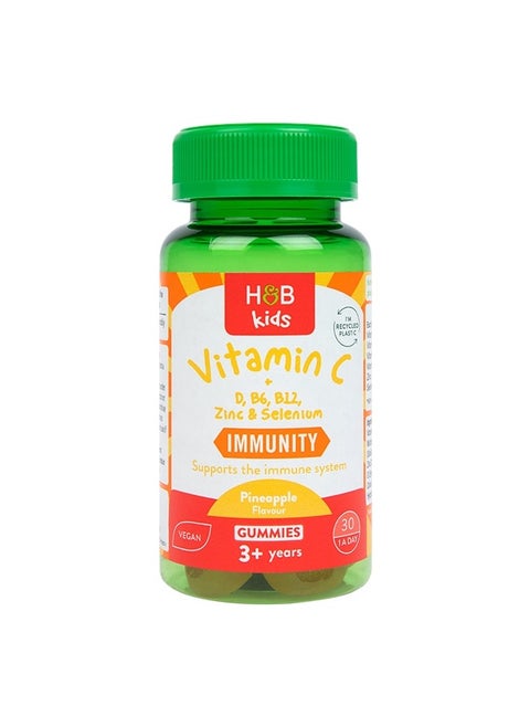 Holland And Barrett Kids Vitamin C With D, B6, B12, Zn, Selenium 30 Gummies