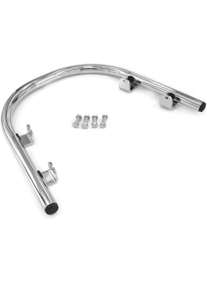 klarako Motorcycle Front Fender Mudguard Bumper Guard Frame Protector Bracket Crash Bar Support Holder for Vespa GTS 200 250 300 Stainless Steel Modified Accessories (Silver B) - Image 2