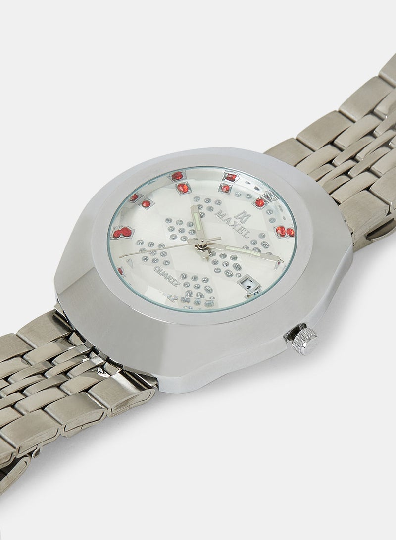 Maxel ساعة يد أنالوج مقاومة للماء للرجال ديستار MX568 - 38 مم - Image 3