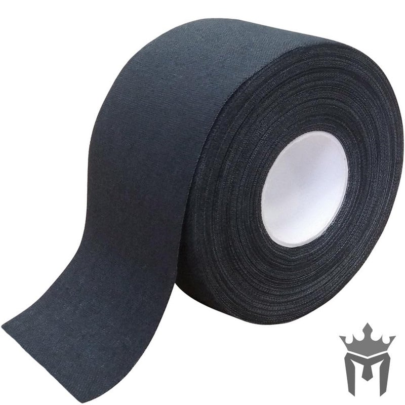 Meister 15Yd x 15 Premium Athletic Trainers Tape for Sports and Medical 50 Longer Black 6 Rolls