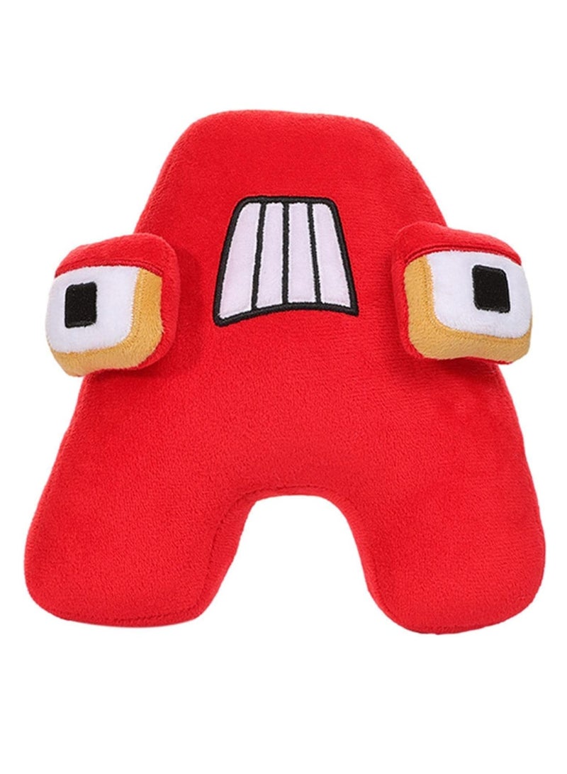 Excefore Alphabet Plush Toy, Stuffed Animal Toy, Soft Toys for Girls, for Boys Girls Birthday Present Age 3+, Letter A - Image 1