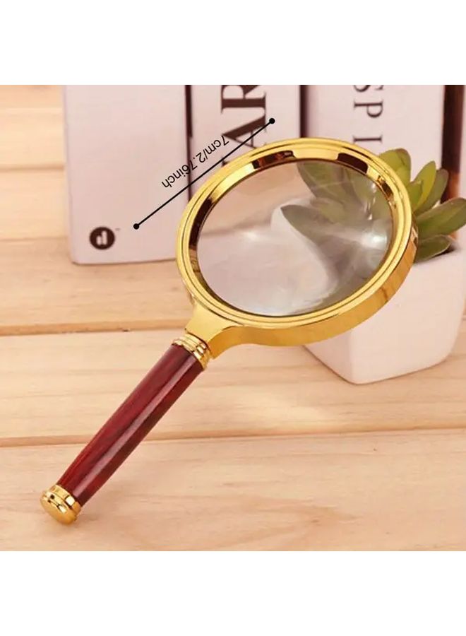 70mm Metal Magnifying Glass 20 50x High Definition Handheld Magnifier - Image 2