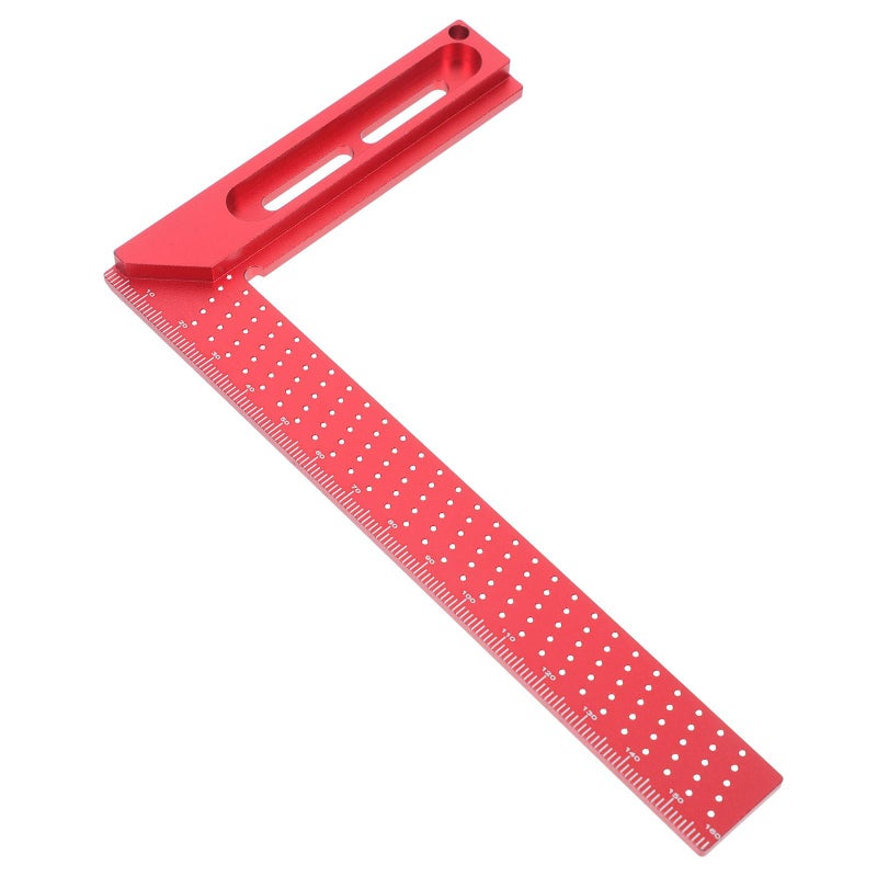 Aluminum Carpenter Square Right Angle Ruler 45 90 Degree Woodworking Measuring Tool - Image 2