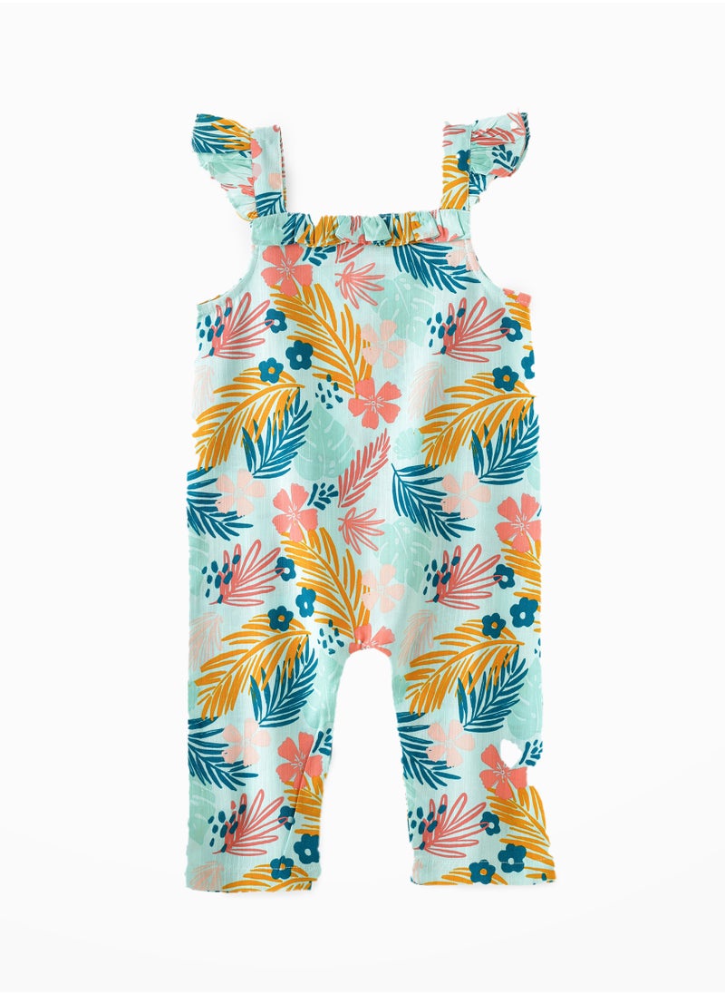 Jelliene Sunny Smiles: Girls' Soft Viscose Jumpsuit | Comfy Chic & Summer Fun  - Image 1