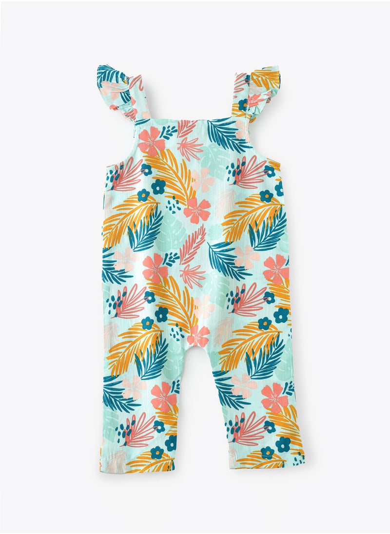 Jelliene Sunny Smiles: Girls' Soft Viscose Jumpsuit | Comfy Chic & Summer Fun  - Image 2