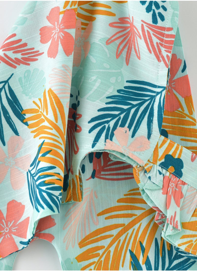 Jelliene Sunny Smiles: Girls' Soft Viscose Jumpsuit | Comfy Chic & Summer Fun  - Image 3