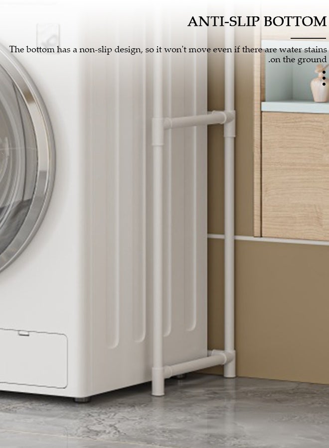 DUNISO Over the Washing Machine Storage Rack, 3-Tiers Drum Washer Dryer Stand Shelves, Space Saving Bathroom Balcony Organizer Rack,Large Capacity Laundry Shelf for Home, Hotel - Image 4