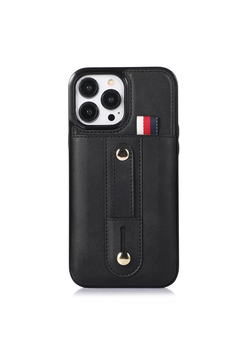 General Phone case for iPhone 15/15Pro/15Pro Max/15Plus, durable leather wallet-style phone case with credit card slot and wristband shockproof case  - Image 1