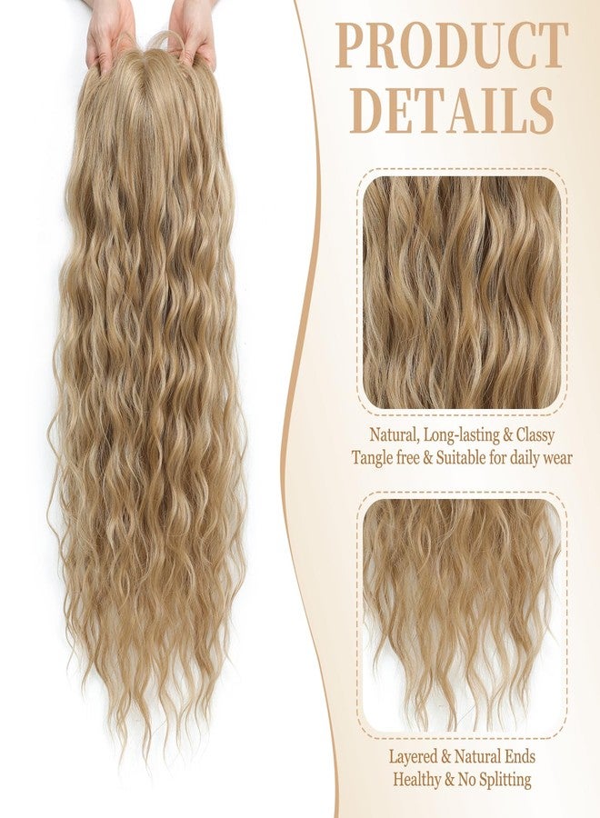 UDU Curly Hair Toppers for Women - 26 Inch Long, Thinning Hair Solution - Image 3