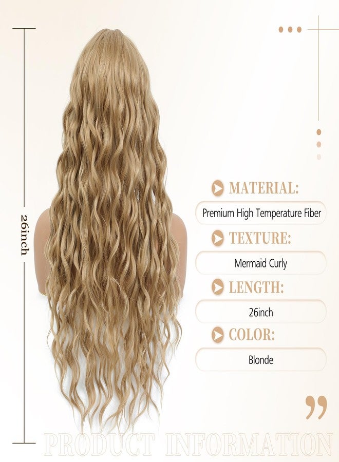 UDU Curly Hair Toppers for Women - 26 Inch Long, Thinning Hair Solution - Image 4