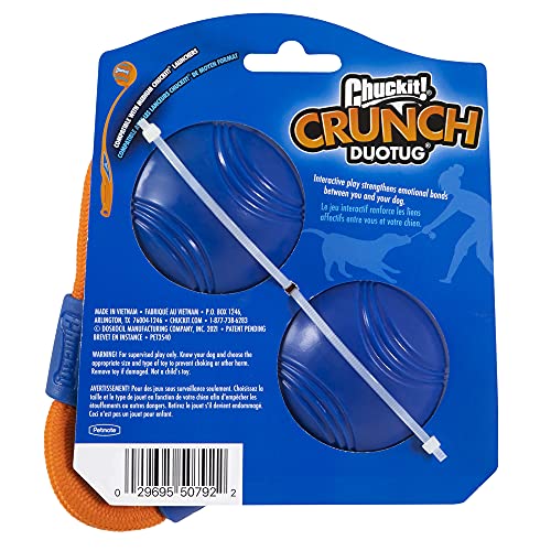 Chuckit! Crunch Ball Dog Toy, Medium, Duo Tug, for All Breed Sizes - Image 2