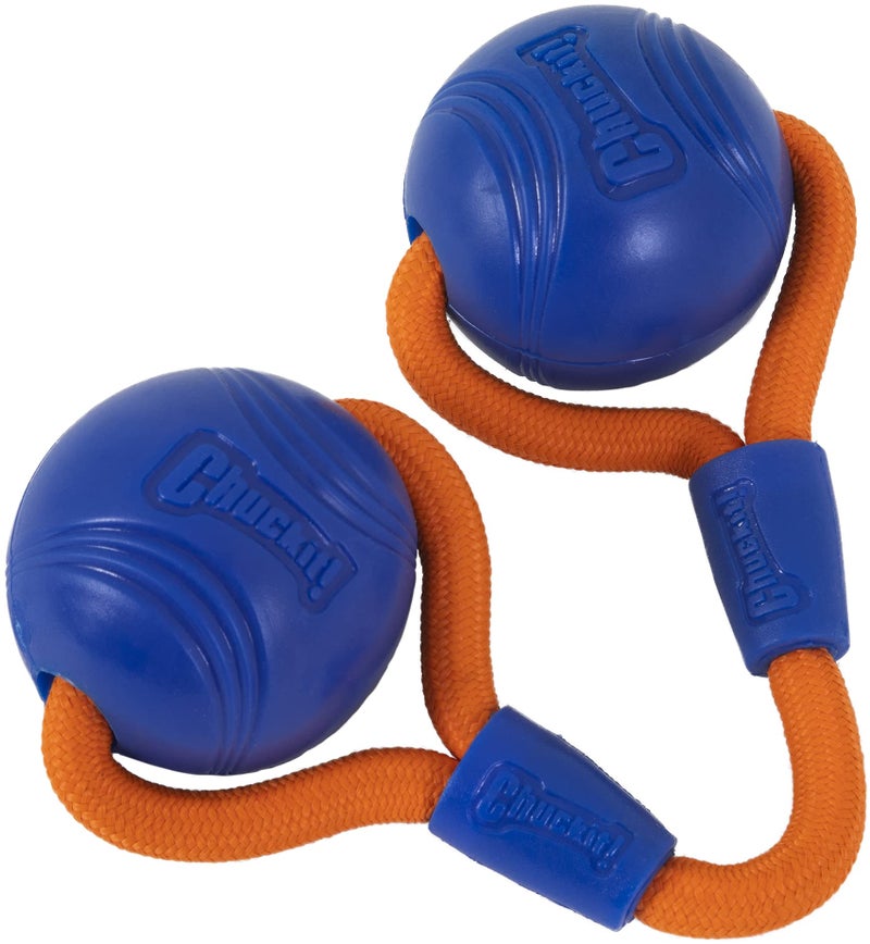 Chuckit! Crunch Ball Dog Toy, Medium, Duo Tug, for All Breed Sizes - Image 4