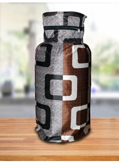 KANUSHI KANUSHI Industries Washable Cotton 1 Piece Lpg Gas Cylinder Cover 1 Pc Fridge Cover Top 1Pc Wall Hanging MagazineOrganiser Letter Holder Cover CYLFRIMGZBrownBox  - Image 3