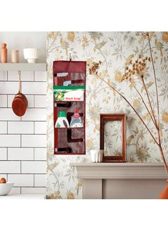 KANUSHI KANUSHI Industries Washable Cotton 1 Piece Lpg Gas Cylinder Cover 1 Pc Fridge Cover Top 1Pc Wall Hanging MagazineOrganiser Letter Holder Cover CYLFRIMGZBrownBox  - Image 4