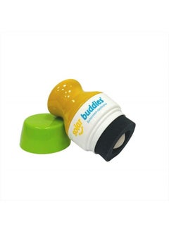Solar Buddies Single Green Solar Buddies Refillable Roll On Sponge Applicator For Kids, Adults, Families, Travel Size Holds 100ml Travel Friendly for Sunscreen, Suncream and Lotions (Green)  - Image 2