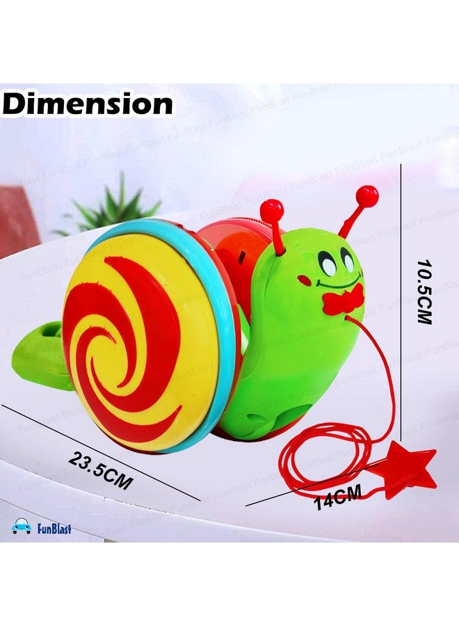 فنبلاست ألعاب الحلزون من فن بلاست للأطفال - ألعاب الحلزون القابلة للسحب، ألعاب الأطفال الزاحفة، ألعاب التنمية المبكرة للأطفال، ألعاب المشي للأطفال الصغار، الأطفال، الأولاد، البنات (متعددة الألوان) - Image 2