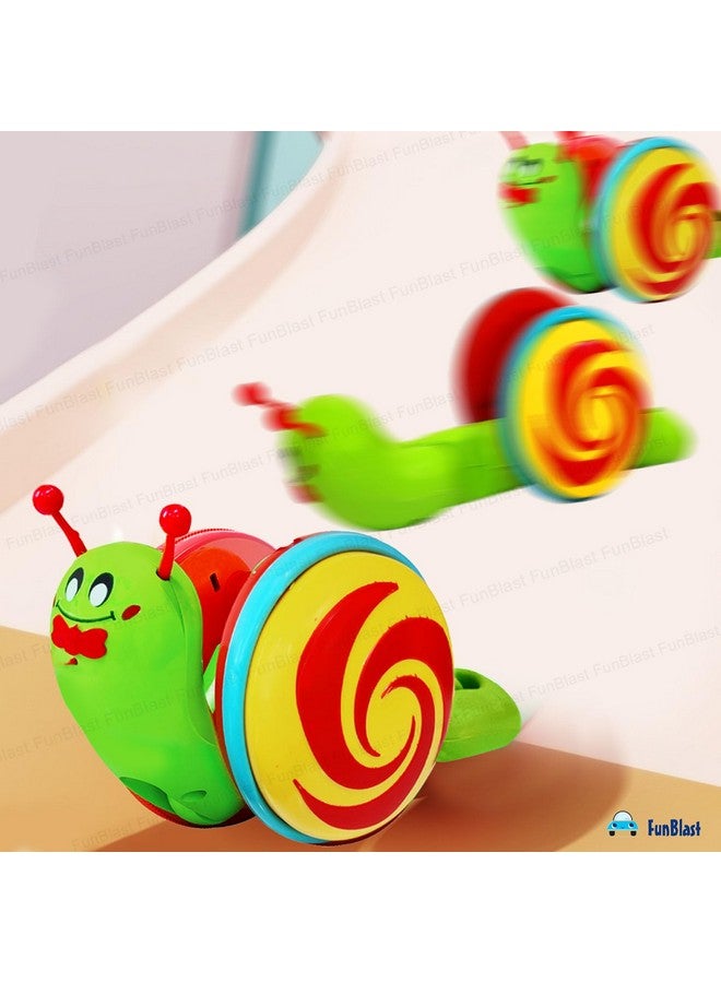فنبلاست ألعاب الحلزون من فن بلاست للأطفال - ألعاب الحلزون القابلة للسحب، ألعاب الأطفال الزاحفة، ألعاب التنمية المبكرة للأطفال، ألعاب المشي للأطفال الصغار، الأطفال، الأولاد، البنات (متعددة الألوان) - Image 4