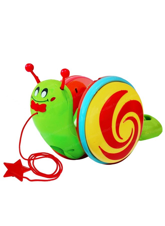 فنبلاست ألعاب الحلزون من فن بلاست للأطفال - ألعاب الحلزون القابلة للسحب، ألعاب الأطفال الزاحفة، ألعاب التنمية المبكرة للأطفال، ألعاب المشي للأطفال الصغار، الأطفال، الأولاد، البنات (متعددة الألوان) - Image 1